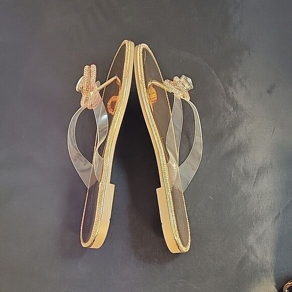 BRAND NEW HERSTYLE TALLUTO-RHINESTONE DETAILS, OPEN TOE, FLAT RAINBOW SANDALS - Picture 12 of 12